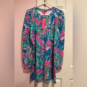 NWT L Lilly Pulitzer Jansen Dress Tiny Garden